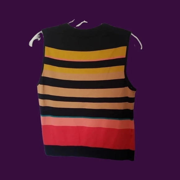 Ann Taylor set of 2 Ann Taylor Women's Sleeveless top Striped Multicolor - Picture 4 of 7